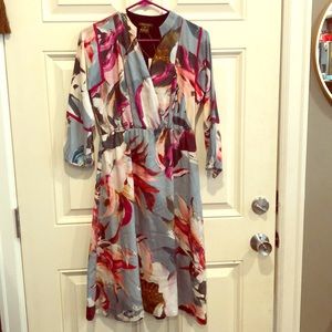 Anthropologie Vineet Bahl floral dress xs
